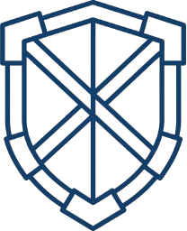 Geometric shield outline icon