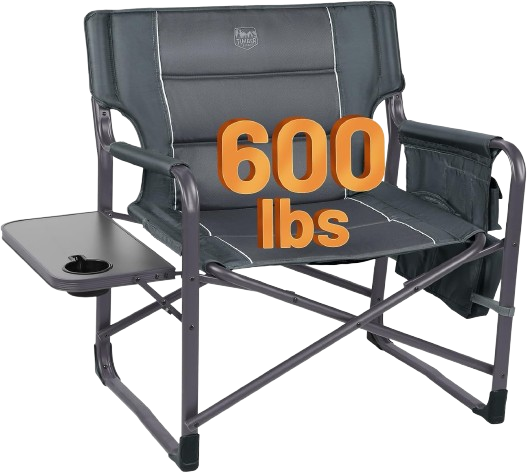 Oversized Directors Chairs with Foldable Side Table